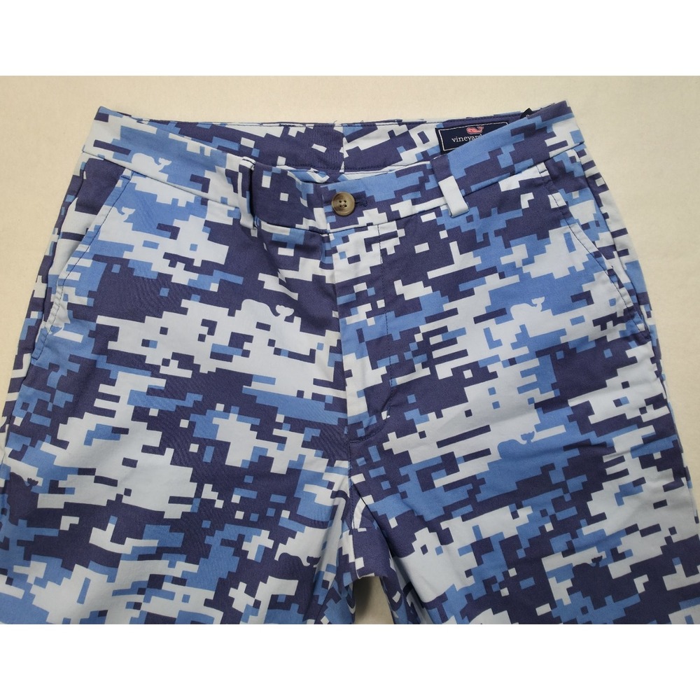 Vineyard Vines Pants Men 30x30‎ Blue Digital Camo Chino Breaker Limited Use